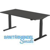 B�rotisch Amica, elektrisch verstellbar, schwarz, Platte 1400x800 Graphitgrau
