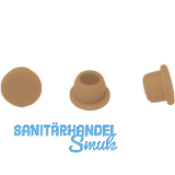 LAMELLO Clamex Abdeckkappen, Kunststoff RAL 1011 braunbeige, Buche, VPE 500