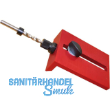 LAMELLO Bohrlehre Clamex-P14 , inkl. Spiralbohrer, Aluminium/Stahl