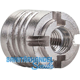 LAMELLO Invis Mx2 Eindrehmutter �12x14, Zinkdruckguss