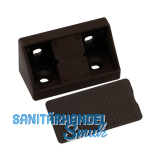 Schrankverbinder Universal, 21 x 21 x 44 mm, Kunststoff dunkelbraun