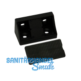Schrankverbinder Universal, 21 x 21 x 44 mm, Kunststoff schwarz