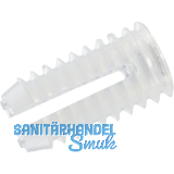 Spreizmuffe rund, � 5,5 mm, L�nge 11 mm, Bohr-� 5 mm, Kunststoff natur