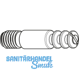 Einfachbolzen, M8x11, L�nge 39 mm, Zamak vernickelt