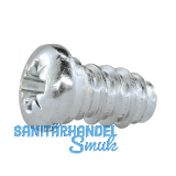 Systemschraube Panhead, 6,3x11 mm, PZ, Stahl verzinkt