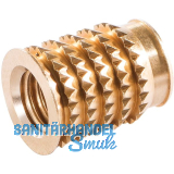 LAMELLO Cabineo Muffe M6 Messing L�nge 12,3 mm 500 Stk.