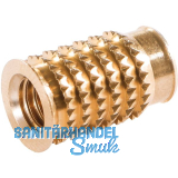 LAMELLO Cabineo Muffe M6 Messing L�nge 15,3 mm 100 Stk.