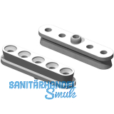 KEILVERBINDER Langh�lse mit Zentrierstift, Kunststoff wei�