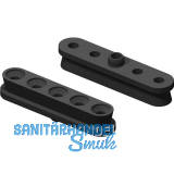 KEILVERBINDER Langh�lse mit Zentrierstift, Kunststoff schwarz