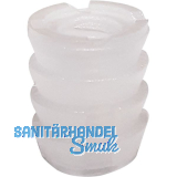 Einschlagmuffe rund, M6 L�nge 10,2 mm, Bohr �8 mm, Kunststoff natur