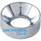 Kopf-Einlassrosette, � 13 mm, Stahl verzinkt