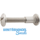 Verbindungsschraube - M6, Kreuzschlitz, �8, Holzst�rke 35-42, Zink vernickelt