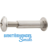 Verbindungsschraube - M6, Kreuzschlitz, �8, Holzst�rke 35-40, Zink vernickelt