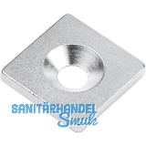 Magnetgegenst�ck 20 x 20 mm mit Bohrung
