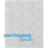 Abdeckkappe selbstklebend, �13mm, 20 St�ck, Kunststoff weiss
