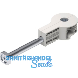 Arbeitsplattenverbinder Quick Tech 100 mm, Stahl/Kunststoff wei�grau