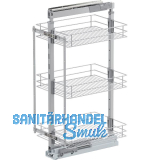 VS TAL Larder 2 Hochschrankauszug Set Classic KB 400 mm Silber