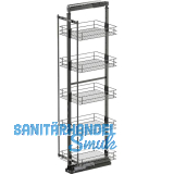 VS TAL Larder 5 Hochschrankauszug Set Classic KB 400 mm 5 Ablagen Lava