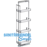 VS TAL Larder 5 Hochschrankauszug Set Artline KB 300 mm Silber/Glas satiniert