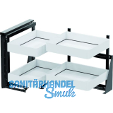 VS COR FOLD Eckauszug Set Planero KB 900 mm links Wei�/Lava