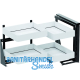 VS COR FOLD Eckauszug Set Planero KB 900 mm rechts Wei�/Lava