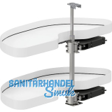 VS Cornerstone Maxx Eckauszug Planero EH 650/KB 1000/FB 500 mm links Wei�