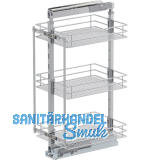 VS TAL Larder 2 Hochschrankauszug Set Saphir KB 400 mm Silber