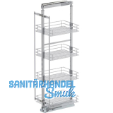VS TAL Larder 4 Hochschrankauszug Set Saphir KB 400 mm Silber