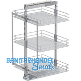 VS TAL Larder 2 Hochschrankauszug Set Saphir KB 600 mm Silber