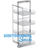 VS TAL Larder 4 Hochschrankauszug Set Saphir KB 600 mm Silber