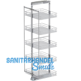 VS TAL Larder 5 Hochschrankauszug Set Saphir KB 600 mm Silber
