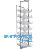 VS TAL Larder 7 Hochschrankauszug Set Saphir KB 600 mm Silber