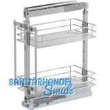 VS TAL Larder 1 Hochschrankauszug Set Saphir KB 300 mm Silber/Chrom