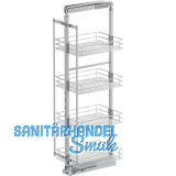 VS TAL Larder 3 Hochschrankauszug Set Saphir KB 400 mm Silber/Chrom