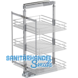 VS TAL Larder 2 Hochschrankauszug Set Saphir KB 600 mm Silber/Chrom