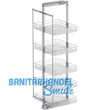 VS TAL Larder 6 Hochschrankauszug Set Saphir KB 600 mm Silber/Chrom