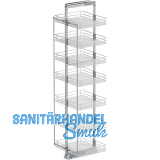 VS TAL Larder 7 Hochschrankauszug Set Saphir KB 600 mm Silber/Chrom