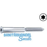 DUSAFIX Verbindungsschraube TX20, 5.5 x 60 mm, Stahl verzinkt