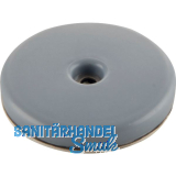 Teflongleiter mit Schraube rund, � 60 mm, H�he 8 mm, graublau