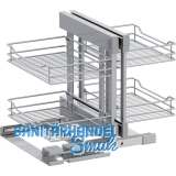 VS COR Flex Eckauszug Set Classic KB 900 mm Silber