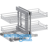 VS COR Flex Eckauszug Set Classic KB 1200 mm Silber