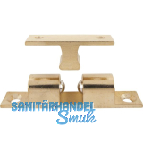 Doppelkugelschnapper, 13 x 70 mm, Messing poliert