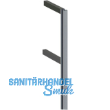 VOLPATO Stili Wandanbindung mitte 170 mm, Aluminium schwarz eloxiert