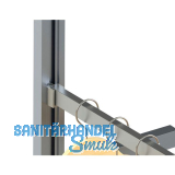 VOLPATO Stili Kleiderstange Set 1200 mm, Aluminium schwarz eloxiert