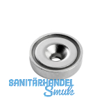 Topfmagnet mit Bohrung � 25 mm