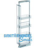 VS TAL Larder 5 Hochschrankauszug Set Saphir KB 300 mm Silber