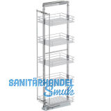 VS TAL Larder 5 Hochschrankauszug Set Saphir KB 400 mm Silber