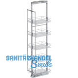 VS TAL Larder 6 Hochschrankauszug Set Saphir KB 400 mm Silber