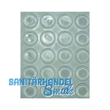 TDK1 T�ranschlagd�mpfer selbstklebend, rund, �13 x 4, Kunststoff transparent