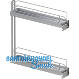 VS SUB Slim Unterschrankauszug Classic KB 150 mm Silber